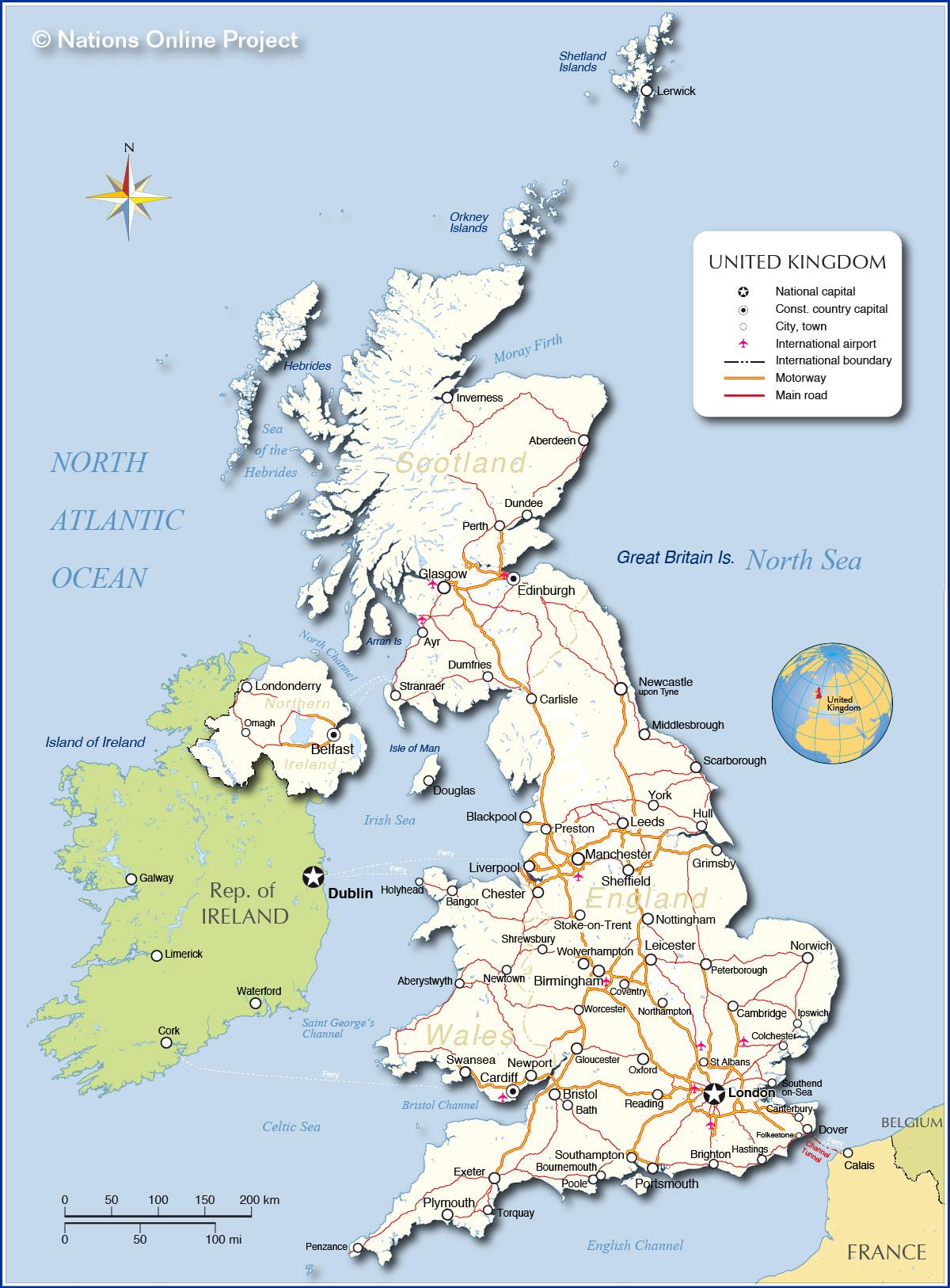 flughäfen großbritannien karte Uk Flughafen Karte Karte Mit Flughafen In Grossbritannien Northern Europe Europa flughäfen großbritannien karte