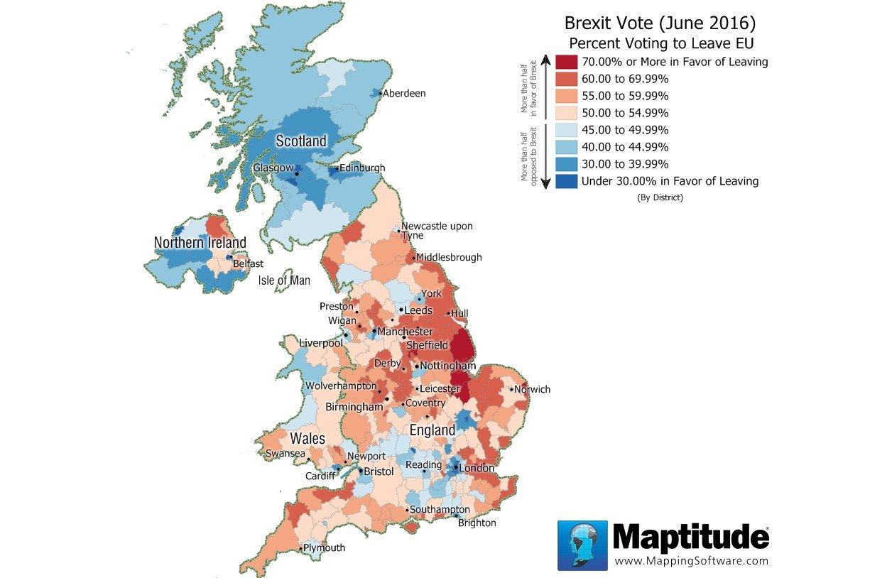 Grossbritannien Referendum Abstimmen Anzeigen Uk Eu Abstimmung Karte Europa Nord Europa