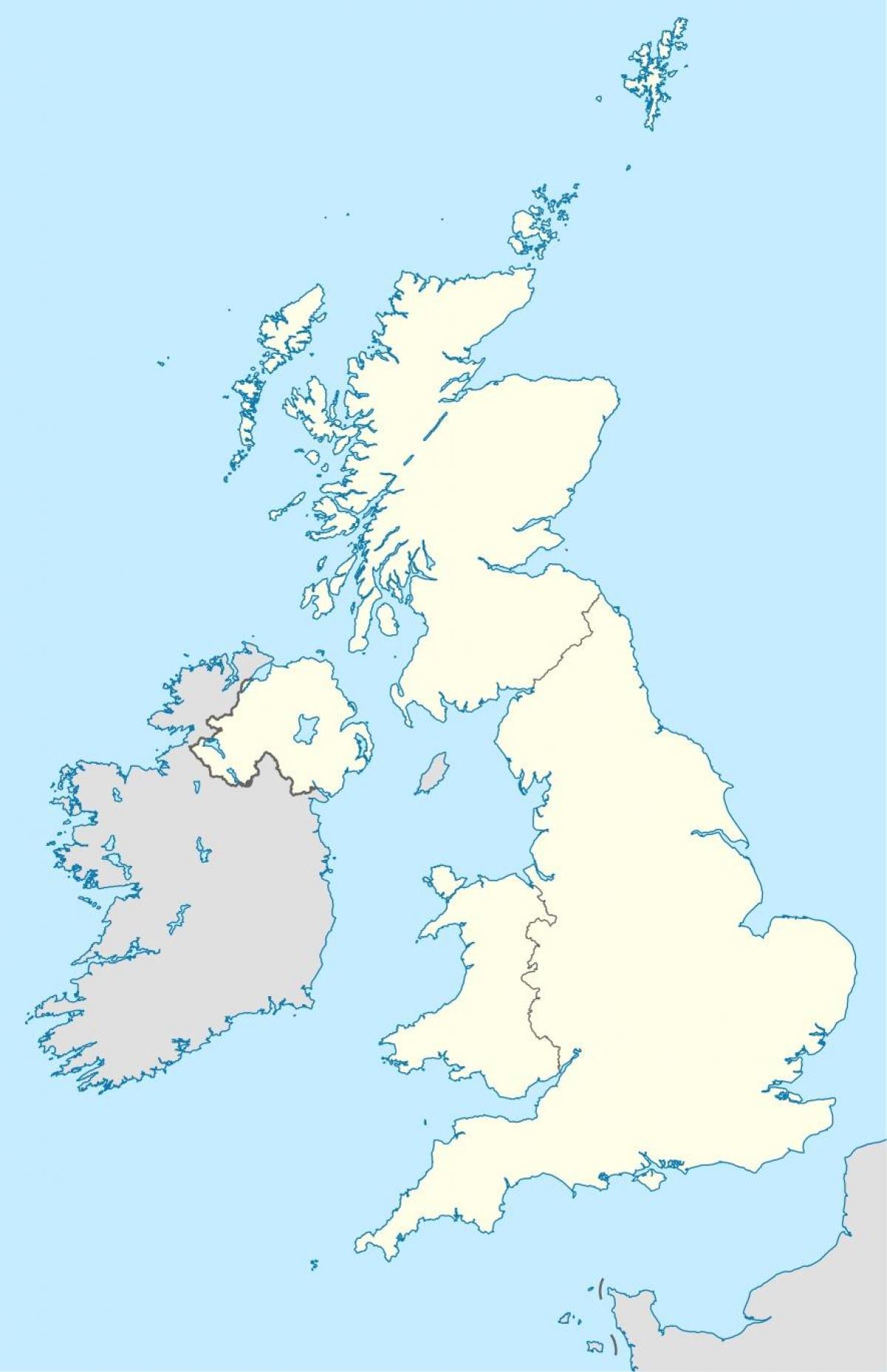 Karte von UK Grenzen