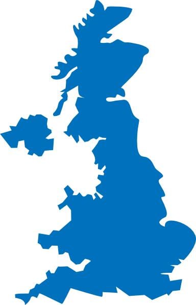 Großbritannien Landkarte-Vektor