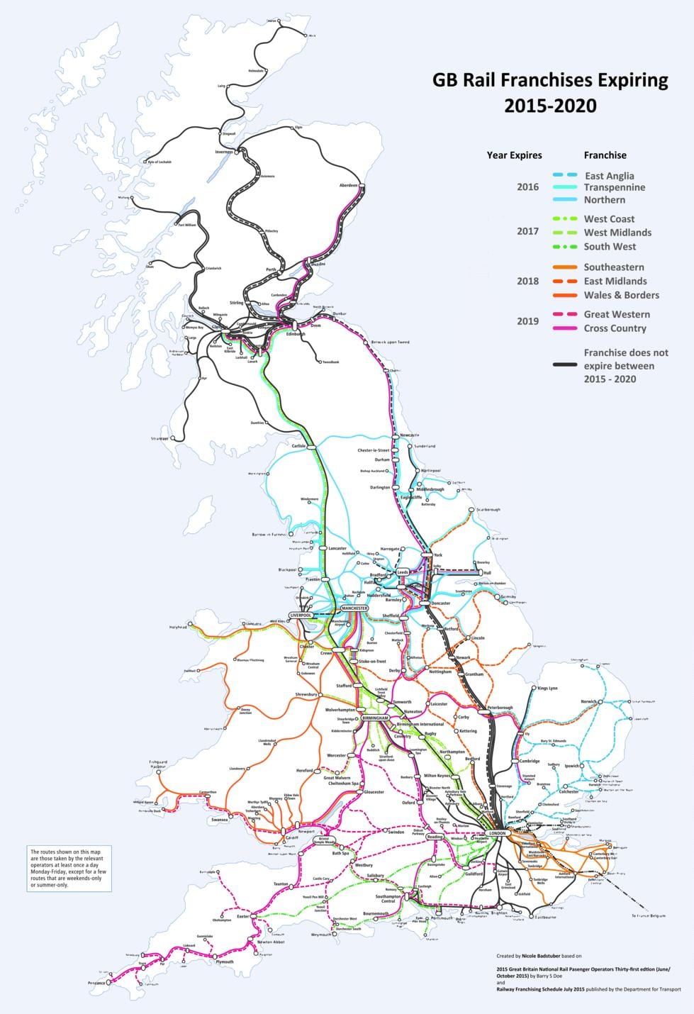 rail-route-Karte UK