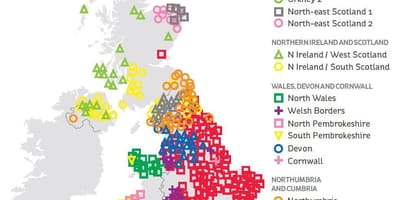 Die genetische Karte von Großbritannien