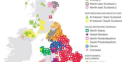 Die genetische Karte von Großbritannien