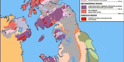 Geologische Karte von Großbritannien