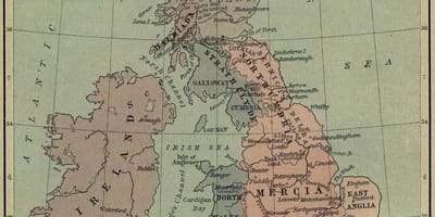 Karte von Großbritannien historischen