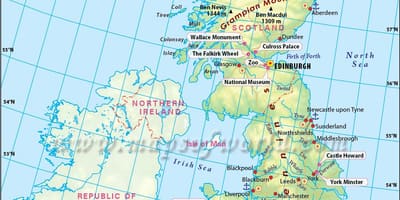 Großbritanniens Kanal Netzwerk-Karte
