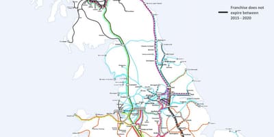 Rail-route-Karte UK
