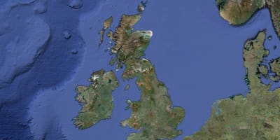 Karte von Großbritannien Wetter